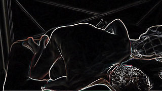 HAIR Pulling Doggystyle on a Neon Night