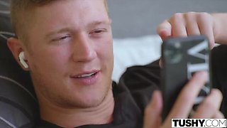 Blonde Lana Sharapova Takes Oliver's Cock Deep in Her Ass - Anal Creampie & Doggystyle Fun