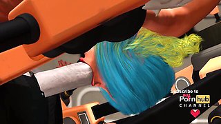 3DXPassion featuring cocotte's extreme gagging video