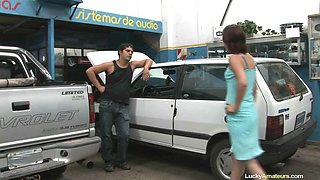 Amateur latina standingfcked: Blowjob, Doggy  Hardcore Porn