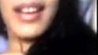 Skinny Asian Girl on a Video Call