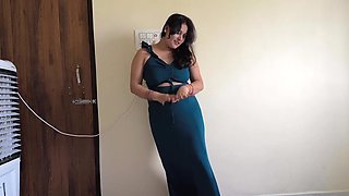 Indian Puja Bhabhi Having Sex In Beautiful Dress In Pink Underwear Hardcore Sex60fps - Big tits