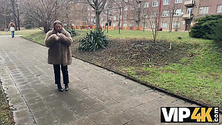 VIP4K. He wasn't giving her HUGE TITS any pleasure, so she decided to fuck a stranger right in front of him