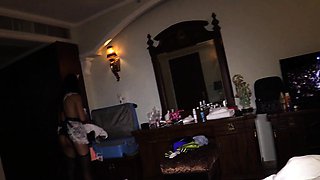 Curvy Thai maid makes guy cheat with her