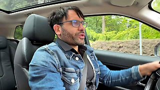 French TS Seduces Her Driver