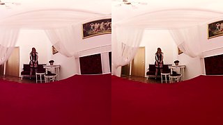 011 - Foxy Sanie - Slender Redhead Striptease - Sexlikereal