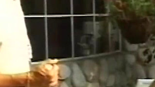 Natural Blonde Fucks Poolside