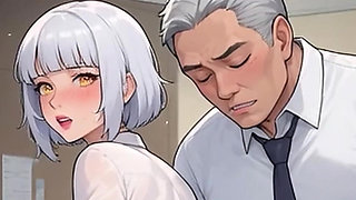 Waifu Amateur Teen POV Office Swimwear Tease & Close-up Boss Blowjob (1m Tease)