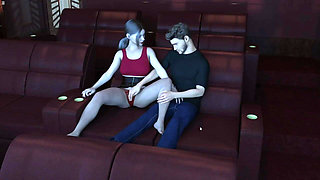 Stranger Girl Having Threesome Fun with Old Man