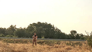 Humiliation of the Slave Girl Tich - Showing Her Pussy and Tits
