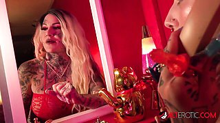 Provocative River Dawn Ink and Evilyn Ink's tattooed scene