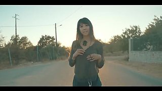 DaringKiara's Car Fingering Solo in Countryside - Amateur Asian Goddess Masturbates in 4K HD