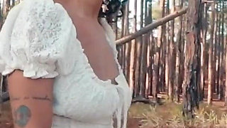 Busty Latina Fucking in Park