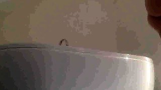 pounding dildo on the edge of the bath (Yasmine 22yo)