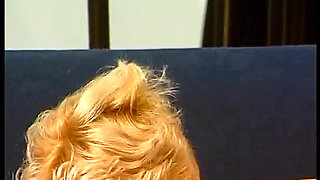 Two fabulous blonde chicks toy each other's wet pussy