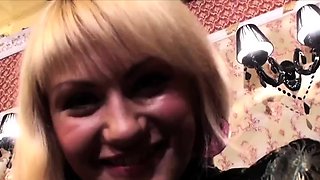French group sex orgy with a brunette and a blonde