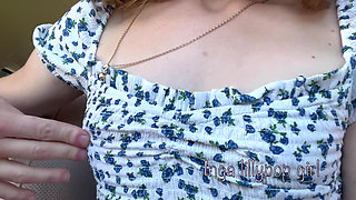 Stepsister Masturbate in Car