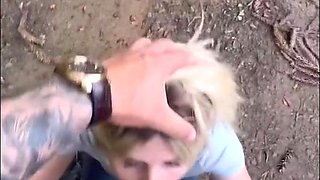 Sensual Blond Explores Passionate Hiking Blowjob With Intense Stranger