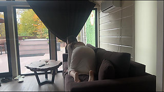 skinny women yoga time transparent dress