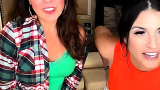 Milf brunette masturbating with toy ass