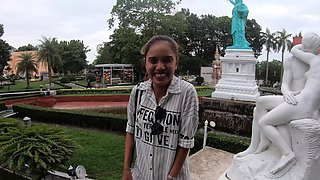 Thai girlfriend day out and sex at home