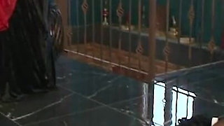 Slave sucking dick in humiliation