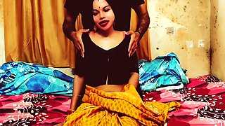 Hot Indian Bhabhi In Saree Fucked Pussy By Devar During Massage