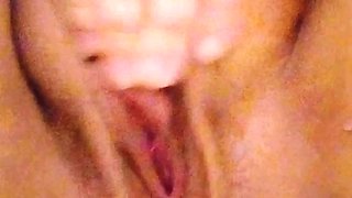 Close up funny cock jerking