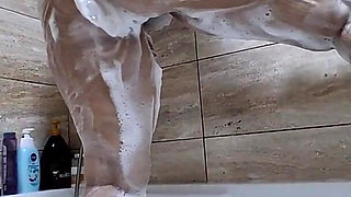 Big Ass Wife Taking a Shower