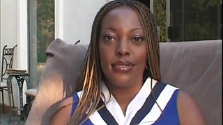 cheerleader pounded outdoor