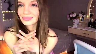 Close up teen foot worship