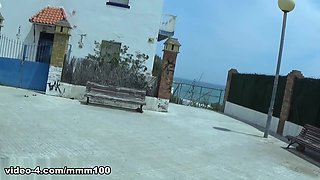 Outdoor anal fuck with the gorgeous French brunette Julia Gomez - MMM100