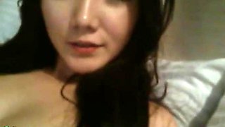 Korean BJ Neat in leather wets her hot pussy: Big Tits, Amateur  Babe Porn