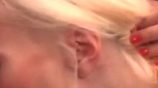 Blonde babe orgy party in the college