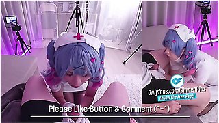 Nurse Cosplayer Offers Oral Pleasure And Cowgirl Intimacy