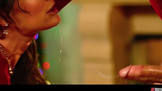 Charles Dera's Wild Christmas Threesome Explodes with Fiery Passion