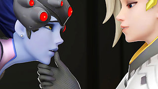 Widowmaker Punished for Cake - Intense BBC Fuck & Creampie - 3D Overwatch Porn