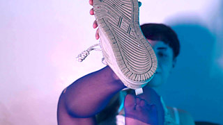 Non-binary Horny Feet and Shoes Sucks and Gets All Wet