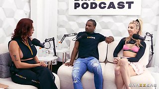 Big-Tits Cheerleader Kait, Damion Dayski, and Alexis Fawx Ride Hottest Brazzers