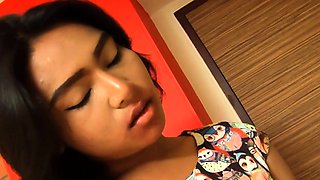 Leaked FULL video of Ladyboy with natural tits gets her ass