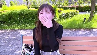 Hot asian teen fingering her pussy