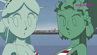 The Statue of Liberty's XXX-Rated Independence Day Spectacular - Where Freedom Rings in More Ways Than One
