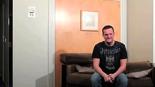 Femdom cuckold with interracial blowjob from brunette