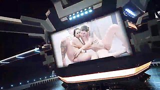 Horny lesbos mind-blowing adult clip