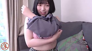 Wild Chinese teen takes a creampie like a champ