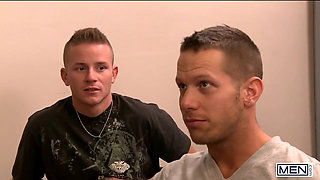 Men - the Exchange Students Share Teachers Big Dick in A Threesome