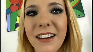 Randy cock sucking blonde slut takes dick in her wet cunt