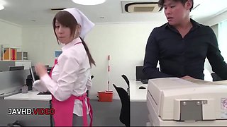 Asian Office Lady Delivers Intense Blowjob For Hardcore Creampie Pleasure With Akino Chihiro And Chihiro Akino