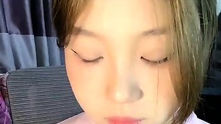 Amateur webcam slut shows tit on cam