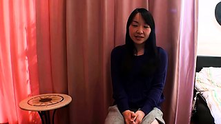 Hairy asia girl gets creampie at first pov porn